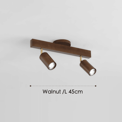 Minimalistic Wood Spotlight | Adjustable Ceiling Lamp - JUGLANA