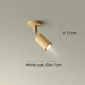 Minimalistic Wood Spotlight | Full Wood, Adjustable Ceiling Lamp - JUGLANA