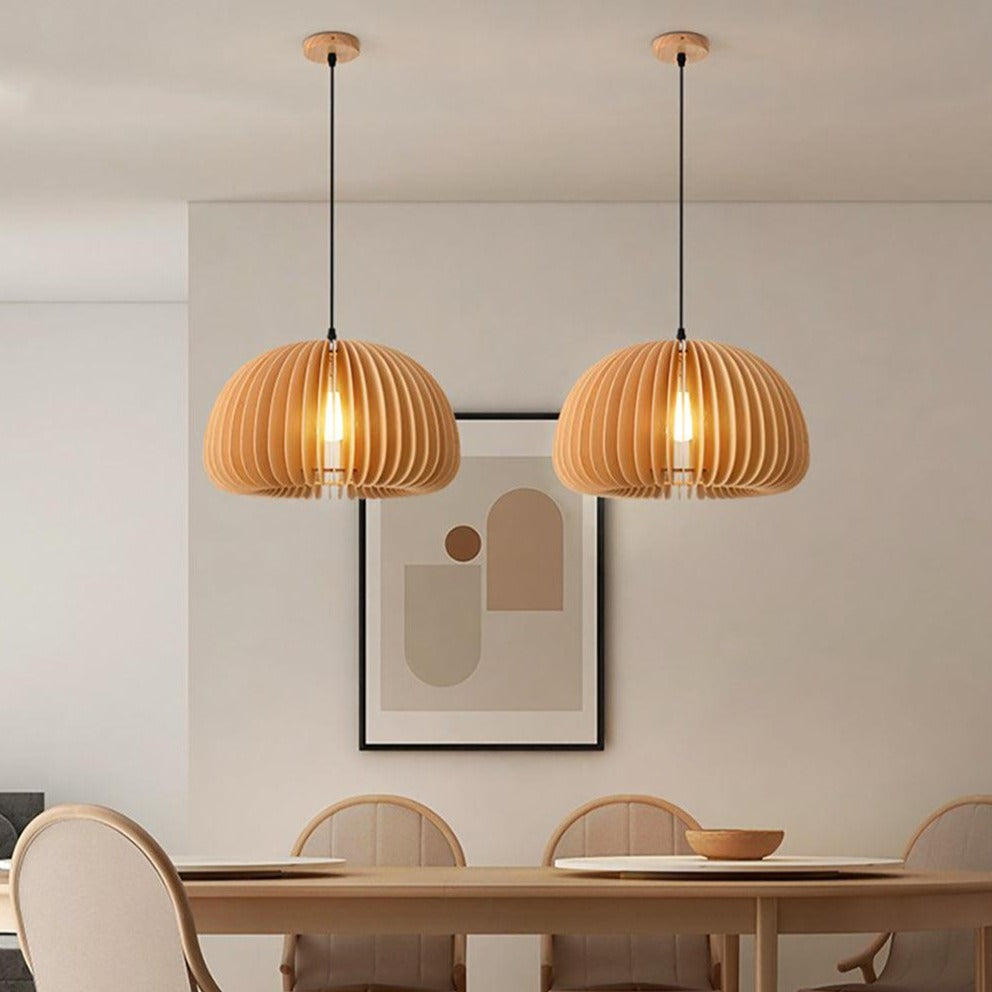 Wood Art Chandelier | Ceiling Lamp - JUGLANA