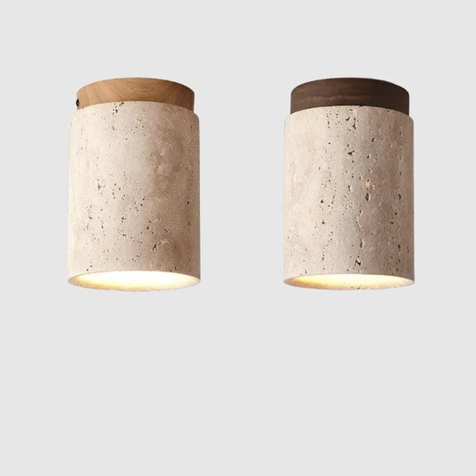 Natural Stone Ceiling Spot Lamp | Wood & Stone - JUGLANA