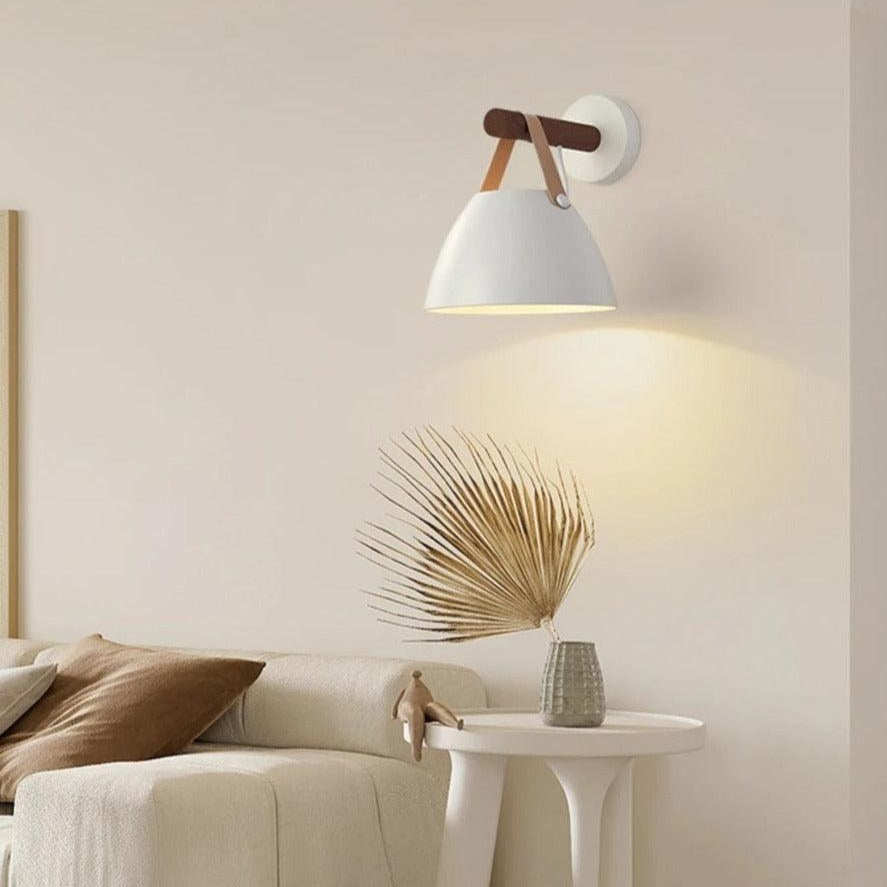 Nordic Bowl Wall Lamp | Iron, Touch Switch - JUGLANA