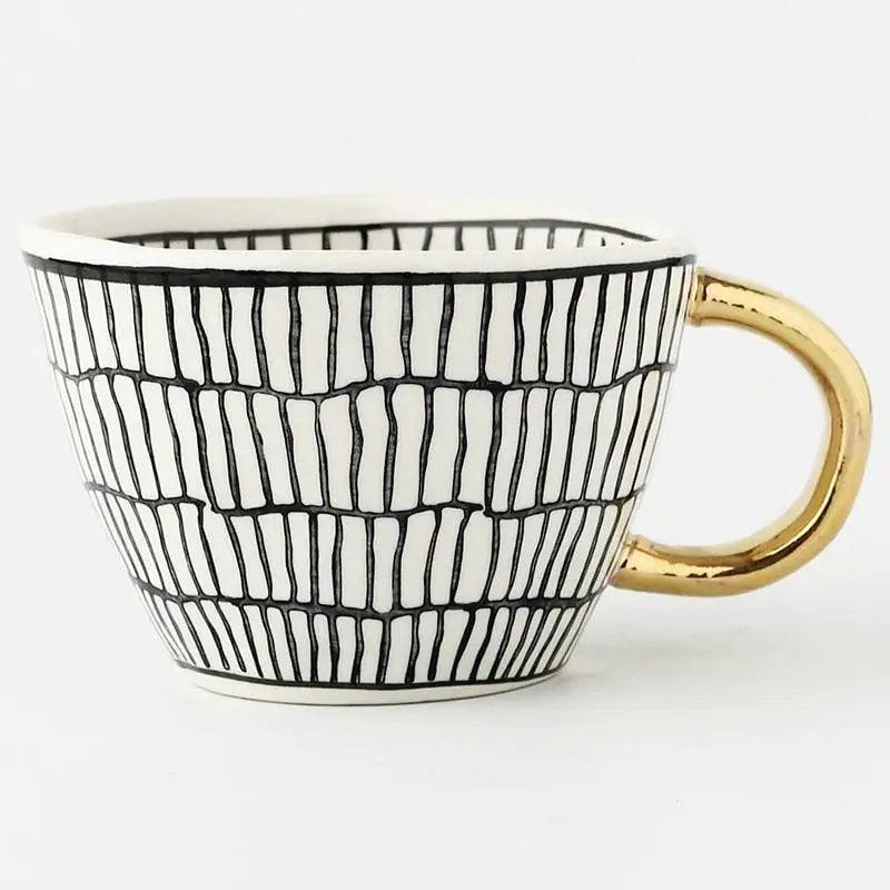 Nordic Hand Painted Mugs | Ceramic - JUGLANA