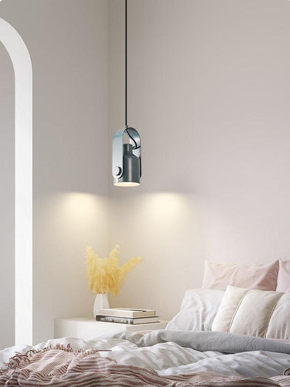 Minimalistic Hanging Spotlight | Wood & Metal - JUGLANA