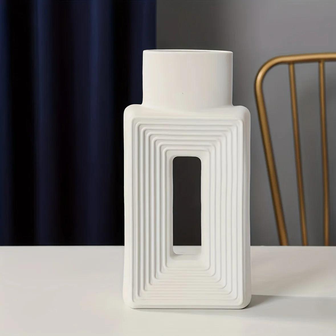 Nordic Square Vase | Full Ceramic - JUGLANA
