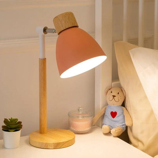 Nordic Table Lamp | Wood, Iron - JUGLANA