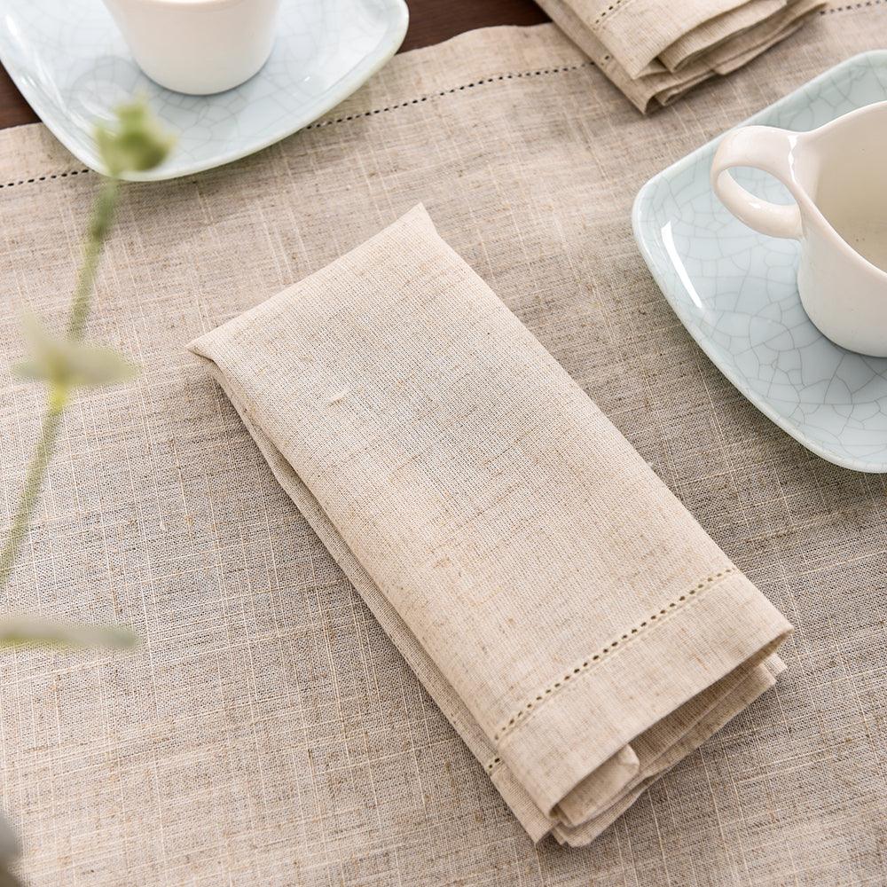 Organic Linen Napkins | 100% Organic Fabric | 12pcs - JUGLANA