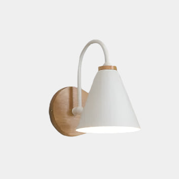Nordic Minimalist Wall Lamp for Hotels | Wood & Metal
