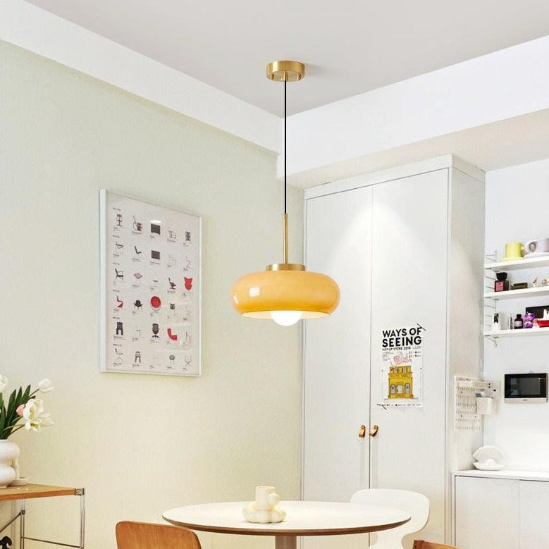 Retro Pendant Light  | Bright, Full Glass Lamp - JUGLANA