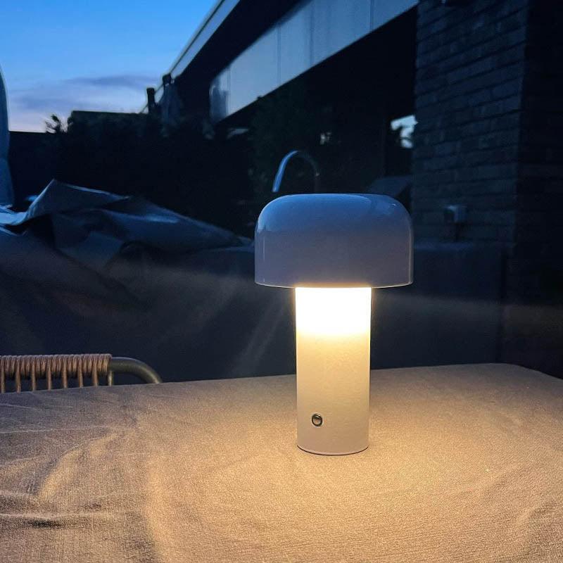 Portable Table Lamp | Modern Minimalistic Mushroom Design - JUGLANA