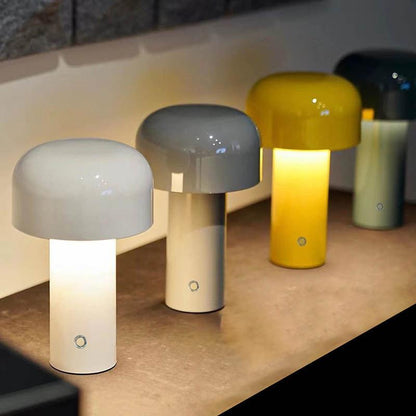 Portable Table Lamp | Modern Minimalistic Mushroom Design - JUGLANA