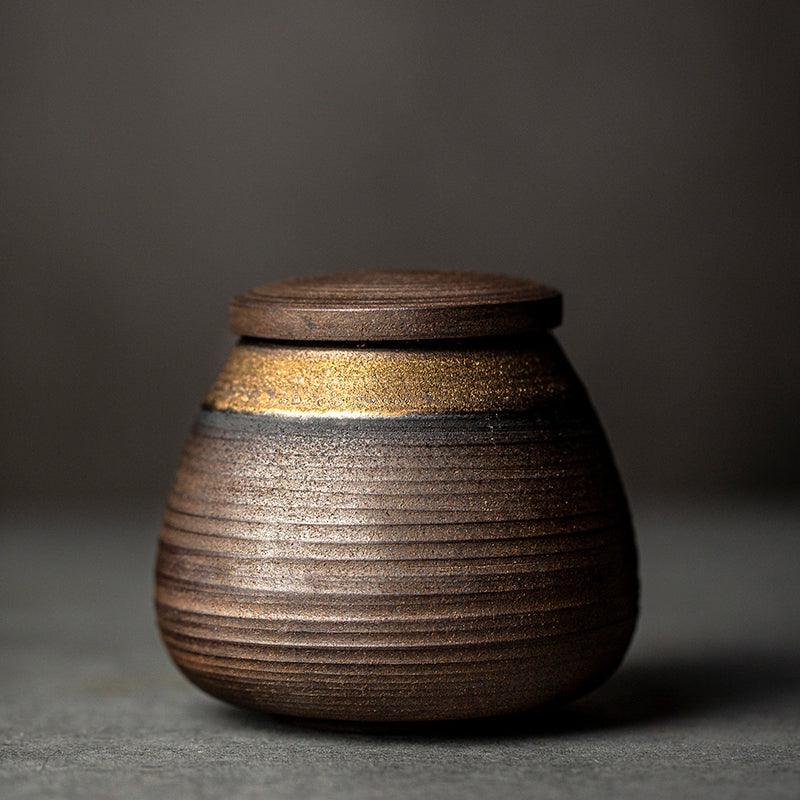 Small Japanese Storage Jar | Moisture-proof Sealing | Japanese Pottery - JUGLANA