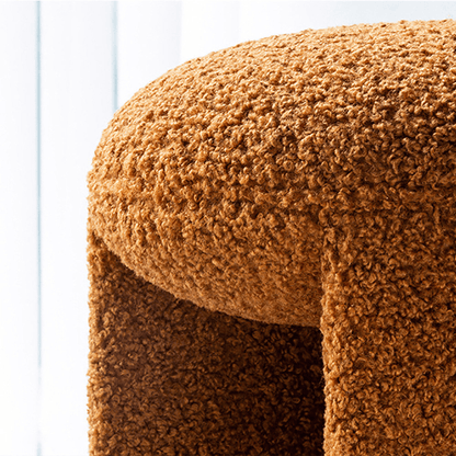 Soft Wool Optic Stool | Living Room, Dressing & Make-Up Area | Minimalistic Nordic Design - JUGLANA