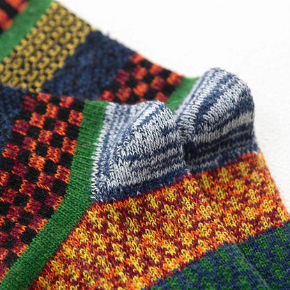 Thick Colorful Wool Socks | 5 Pairs, 100% Wool - JUGLANA