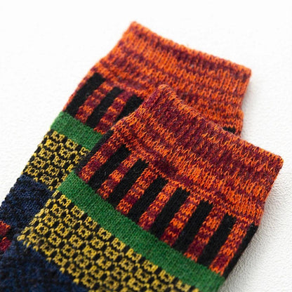 Thick Colorful Wool Socks | 5 Pairs, 100% Wool - JUGLANA