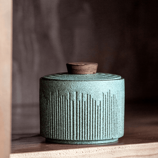 Traditional Chinese Tea Caddy | Moisture-proof Seal | Japanese Pottery - JUGLANA