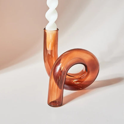 Curved Tube Vase | Abstract Design