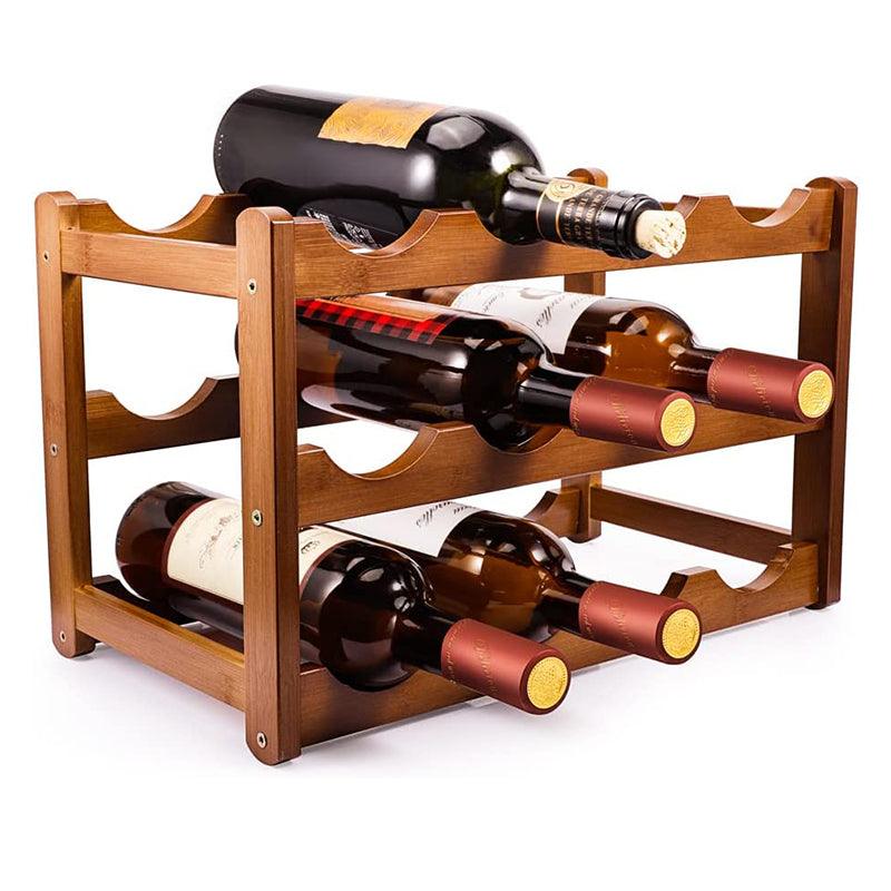 Wine Bottle Holder | Handmade | Reinforced Bamboo Wood - JUGLANA