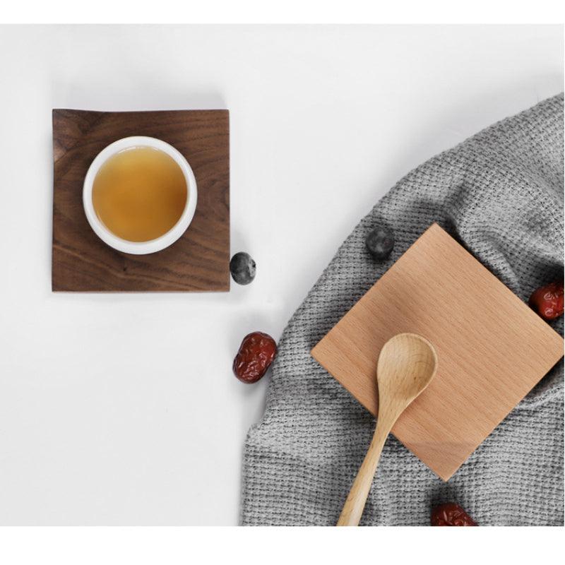 Wood Coaster | Black Walnut, Beech | Handmade - JUGLANA