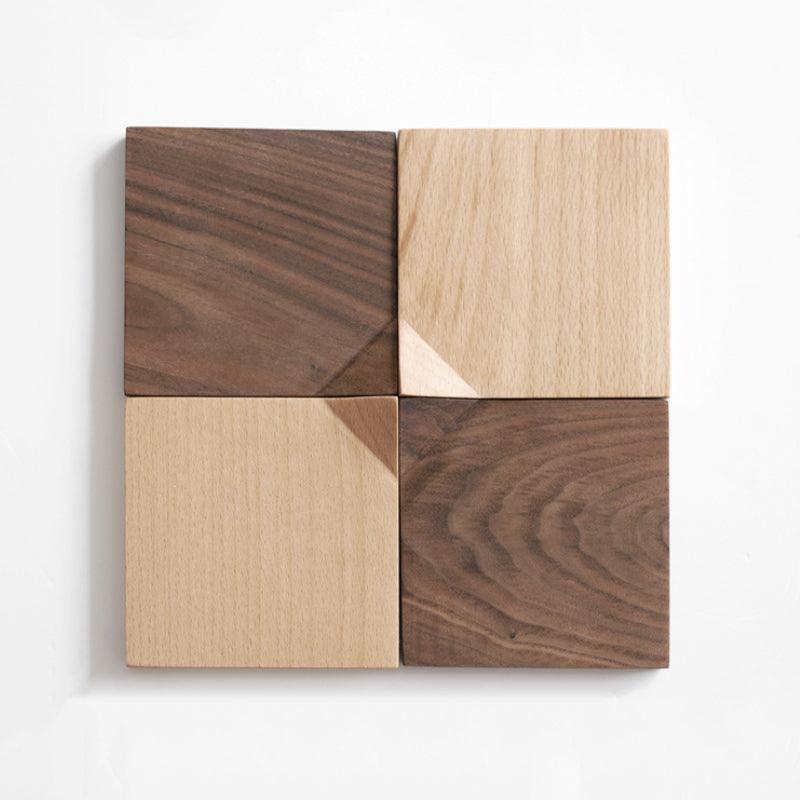 Wood Coaster | Black Walnut, Beech | Handmade - JUGLANA