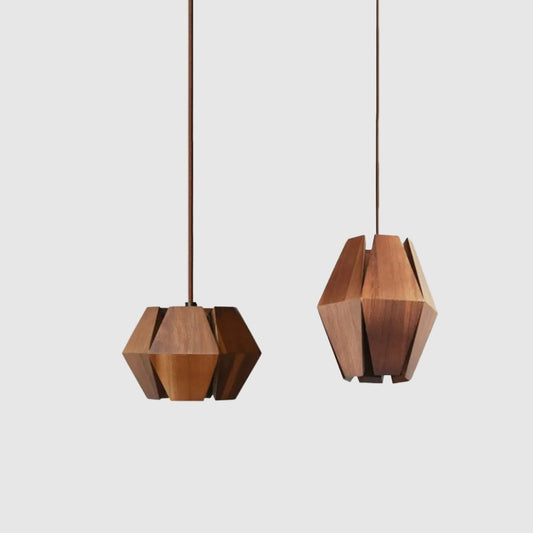 Wood Fragments Pendant Light | Wood & Metal - JUGLANA