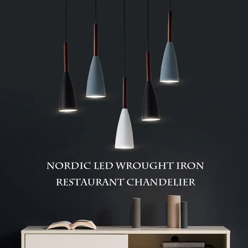 Nordic Fluorescent Pendant Light | Full Metal